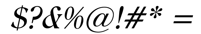 Roomy Italic Font OTHER CHARS