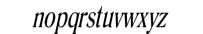 Roomy Thin Italic Font LOWERCASE