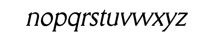 Rory Condensed Italic Font LOWERCASE