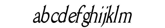 Rory Thin Italic Font LOWERCASE