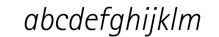 RotisSansSerifStd-LightIt Font LOWERCASE