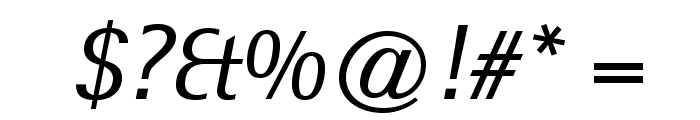 RotisSemiSansStd-Italic Font OTHER CHARS