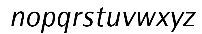 RotisSemiSansStd-Italic Font LOWERCASE