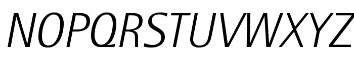 RotisSemiSansStd-LightIt Font UPPERCASE