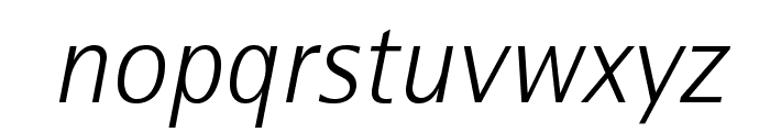 RotisSemiSansStd-LightIt Font LOWERCASE