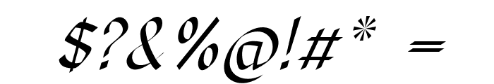 RoyalOakItalic Font OTHER CHARS