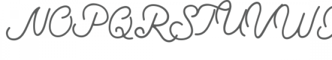 Romantic-Script Font UPPERCASE