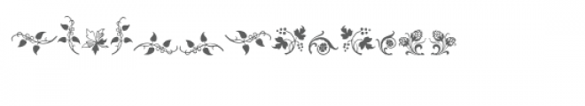 rough fleurons Font UPPERCASE