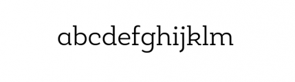 Roble Alt Light Font LOWERCASE