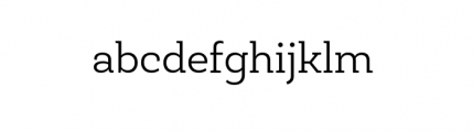 Roble Light Font LOWERCASE