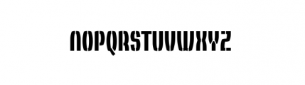 RoketU Complete Stencil Bold Font UPPERCASE