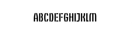 RoketU Complete Stencil Regular Font UPPERCASE