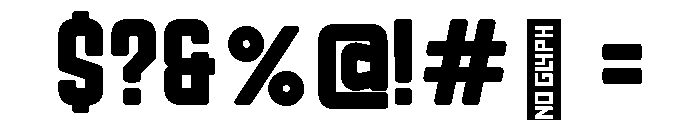 Roadstar Regular Font OTHER CHARS