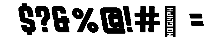 Roadstar Reverse Font OTHER CHARS