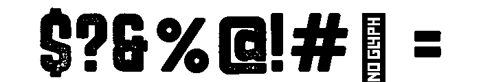 Roadstar Rugged Font OTHER CHARS