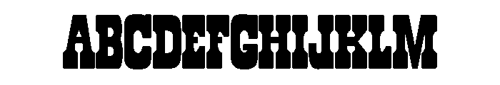 Roadway Condensed Regular Font UPPERCASE