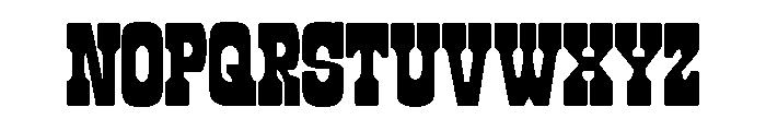 Roadway Condensed Regular Font UPPERCASE