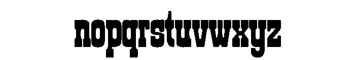 Roadway Condensed Regular Font LOWERCASE