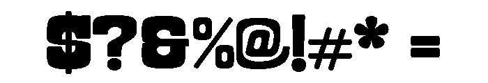 Roadway Regular Font OTHER CHARS