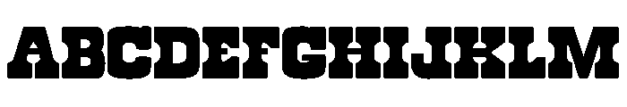 Roadway Regular Font UPPERCASE