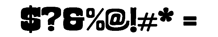 Roadway Tuscan Regular Font OTHER CHARS