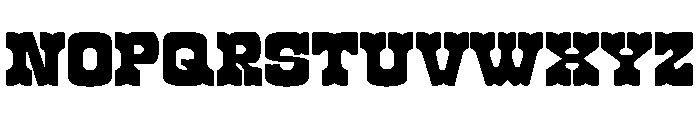Roadway Tuscan Regular Font UPPERCASE
