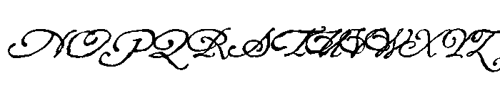 Roanoke Script Regular Font UPPERCASE