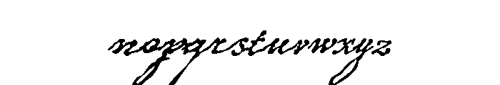 Roanoke Script Regular Font LOWERCASE