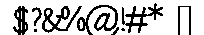 Robinson Regular Font OTHER CHARS
