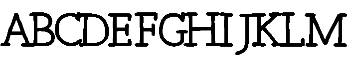 Robinson Regular Font UPPERCASE
