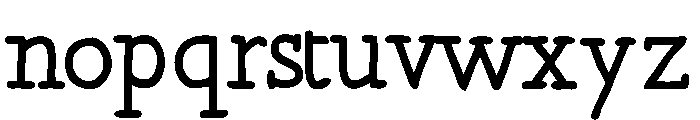 Robinson Regular Font LOWERCASE