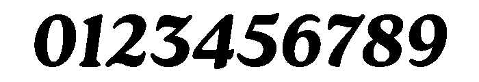 Roca Black Italic Font OTHER CHARS