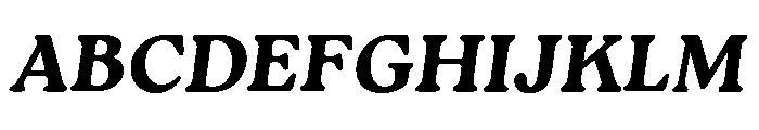 Roca Black Italic Font UPPERCASE