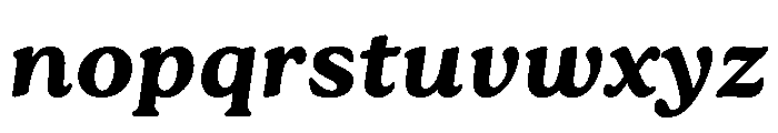 Roca Black Italic Font LOWERCASE