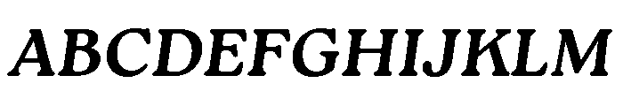 Roca Bold Italic Font UPPERCASE