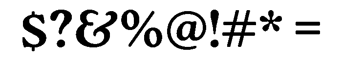 Roca Bold Font OTHER CHARS