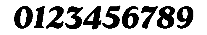 Roca Heavy Italic Font OTHER CHARS