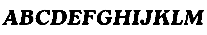 Roca Heavy Italic Font UPPERCASE