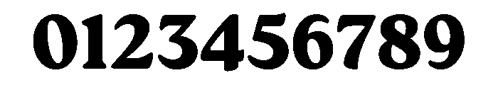 Roca Heavy Font OTHER CHARS