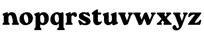 Roca Heavy Font LOWERCASE