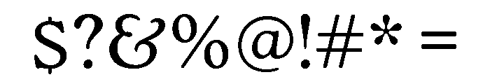 Roca Light Font OTHER CHARS