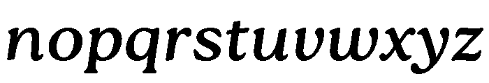 Roca Regular Italic Font LOWERCASE