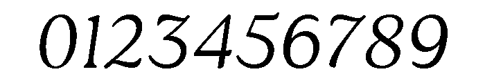Roca Thin Italic Font OTHER CHARS