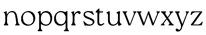 Roca Thin Font LOWERCASE