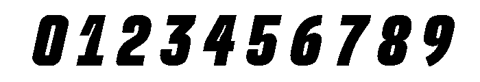 Rocinante Titling Black Oblique Font OTHER CHARS