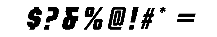 Rocinante Titling Black Oblique Font OTHER CHARS