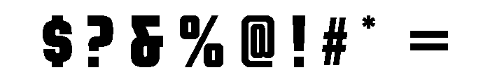 Rocinante Titling Black Font OTHER CHARS