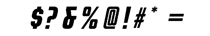 Rocinante Titling Bold Oblique Font OTHER CHARS