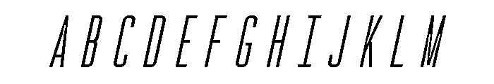Rocinante Titling Light Oblique Font UPPERCASE
