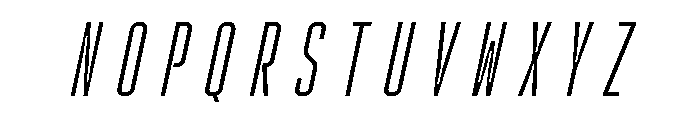 Rocinante Titling Light Oblique Font UPPERCASE